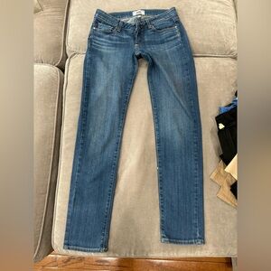 PAIGE Dark Blue Skinny Jeans